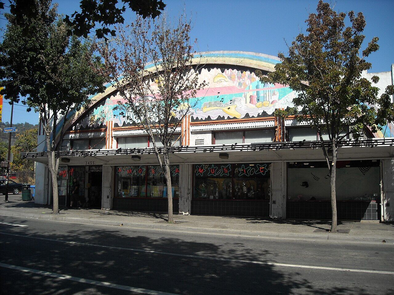 Amoeba Music store exterior on Telegraph Avenue in Berkeley