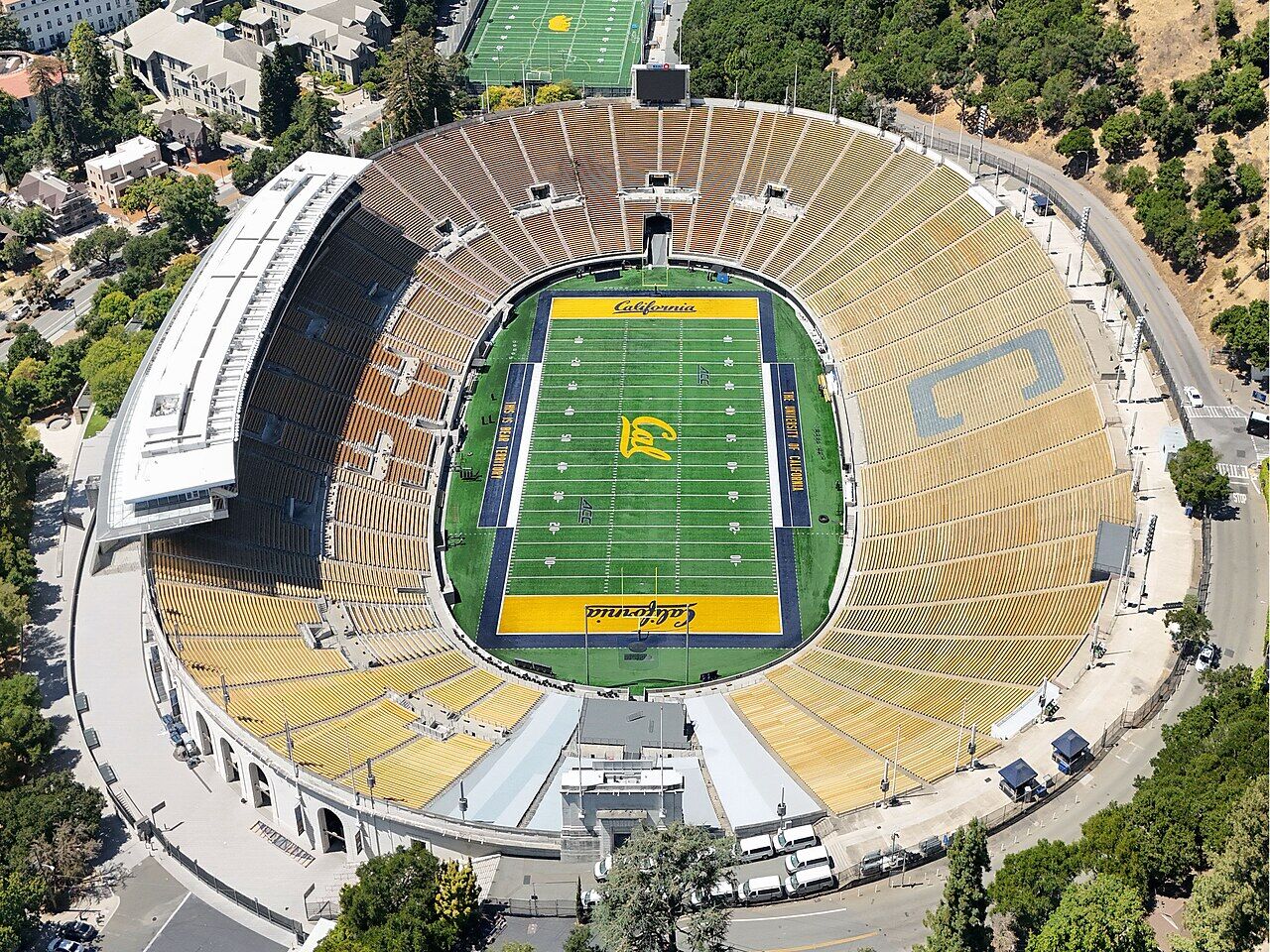 California Memorial Stadium aerial view