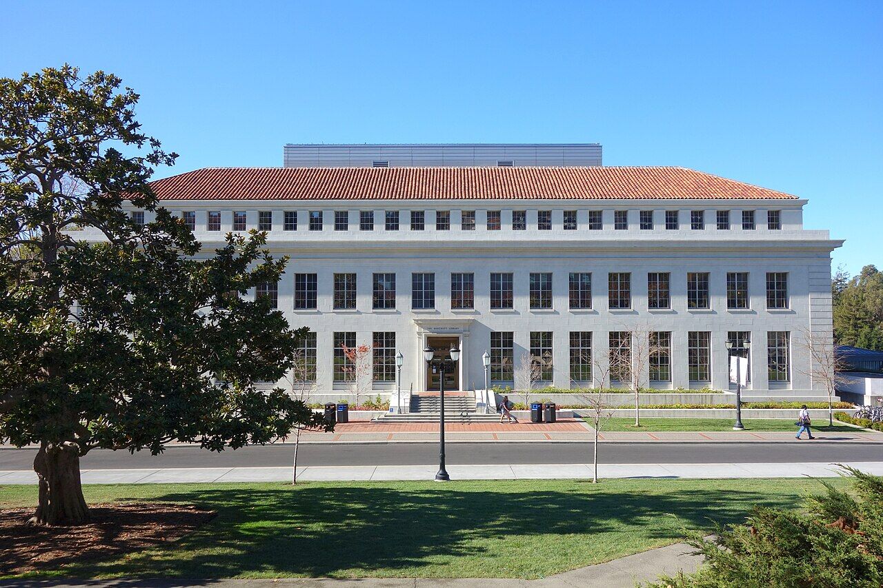 Doe Library exterior on UC Berkeley campus