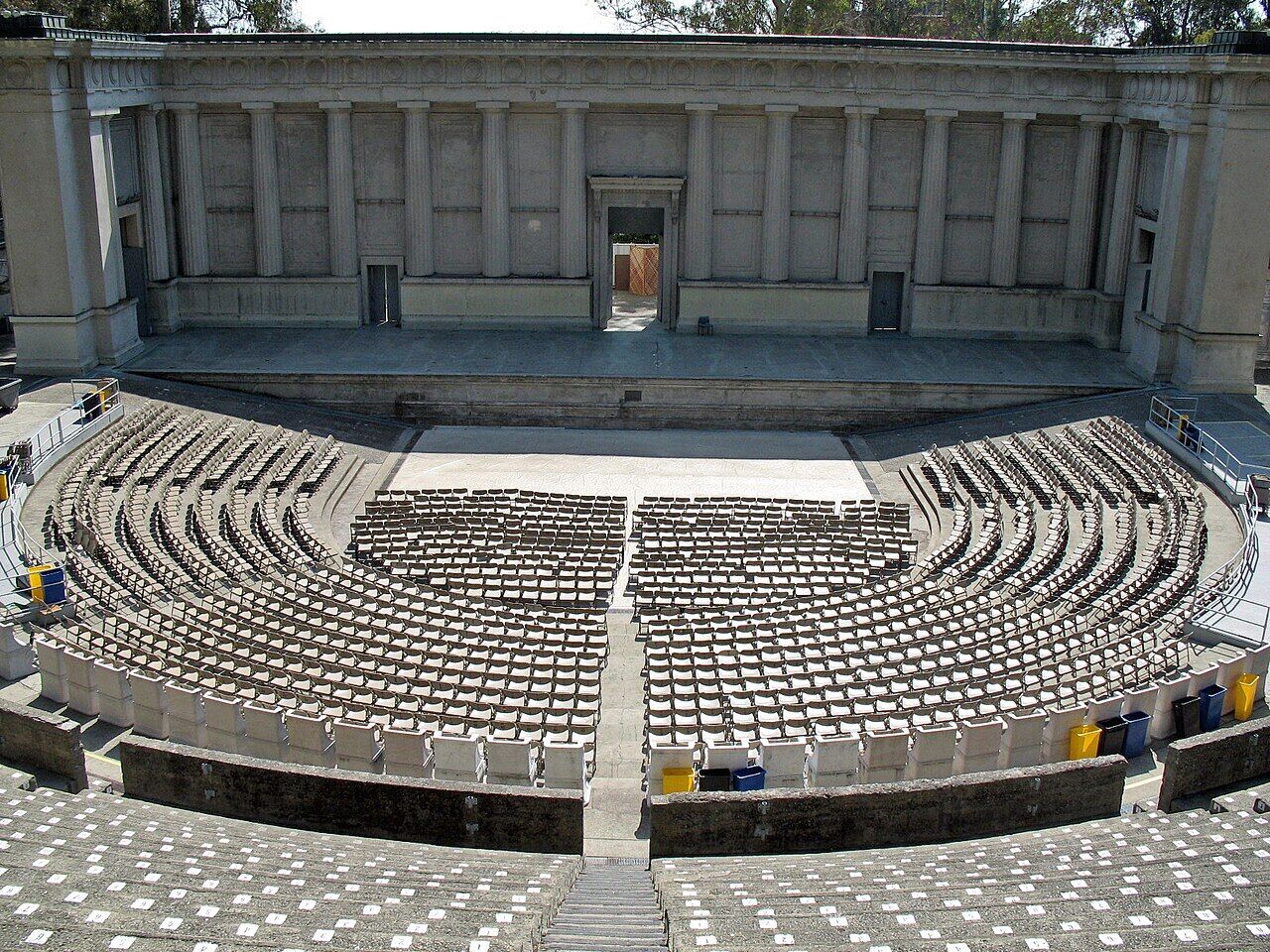 Hearst Greek Theatre amphitheater aerial view