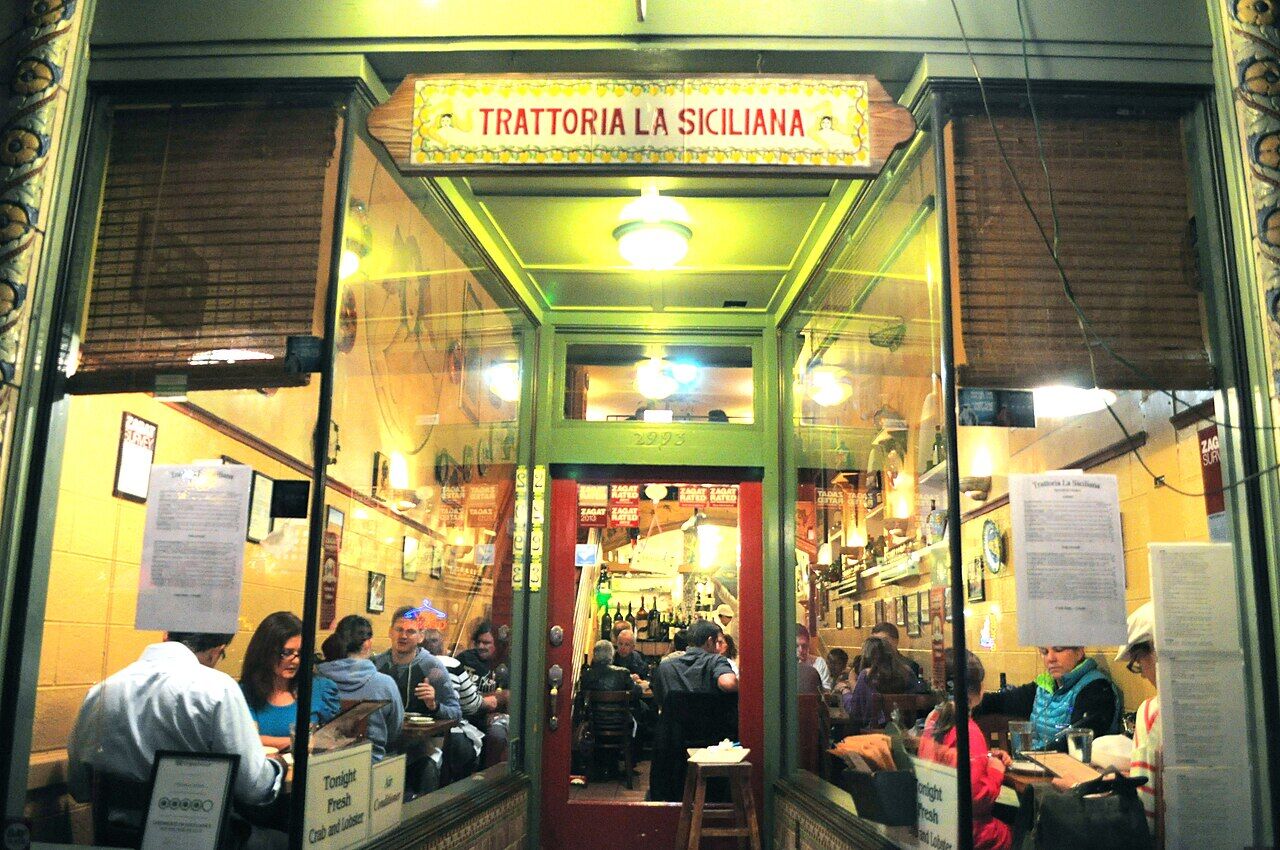 Trattoria la Giuliana storefront in Elmwood
