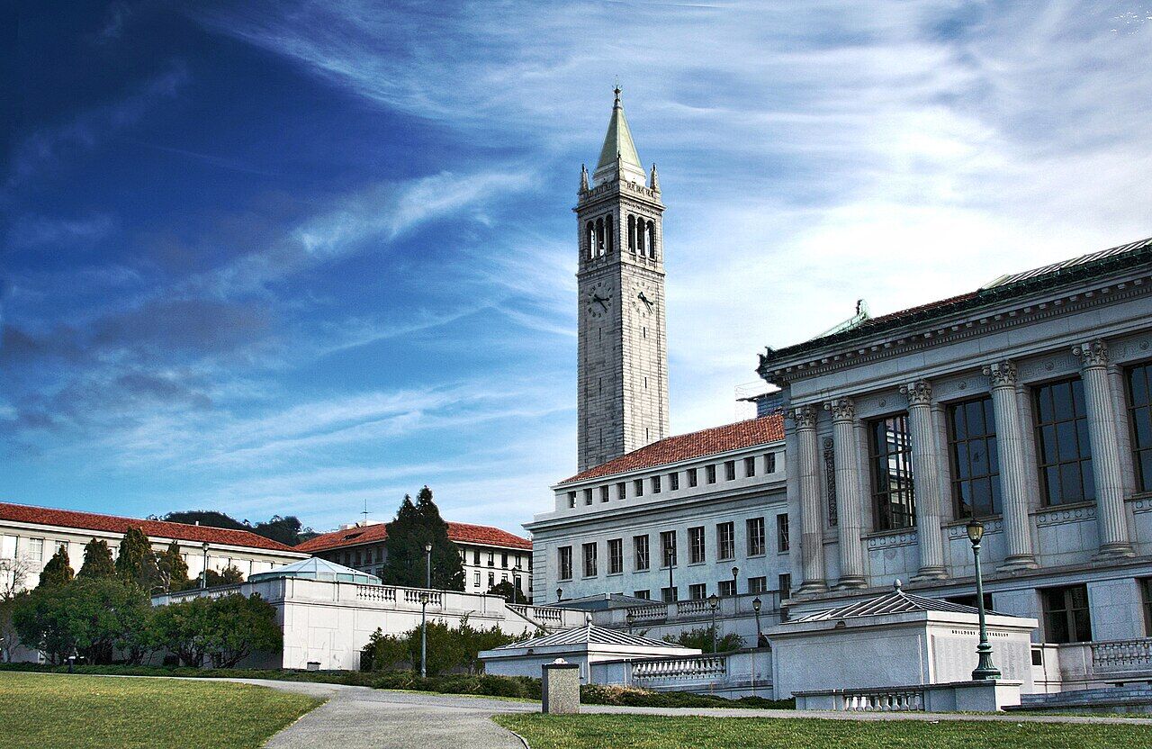 Sather Tower and neoclassical UC Berkeley buildings